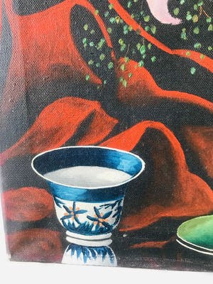 Niet of onleesbaar gesigneerd - Stilleven met Orchidee kopen? Bied vanaf 1!