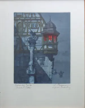 Horst Rosemann - MARIENERKER / KLEURETS / 44x35cm / KADER / SIG kopen? Bied vanaf 25!