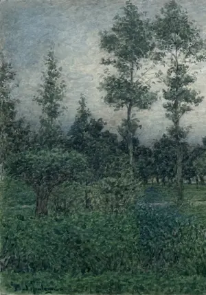 Paul Arntzenius - handgesigneerde aquarel | 'Laan met bomen' (POINTILLISTISCH WERK) kopen? Bied vanaf 600!