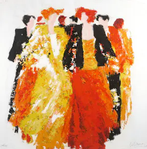 Wil Willemsen - Zeefdruk, Entree - Ingelijst (Groot) kopen? Bied vanaf 1!