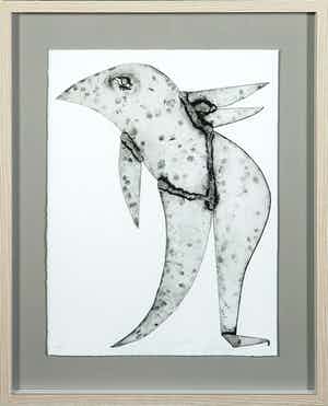 Reinhoud D'Haese - Aquatint metaaldruk met een figuur - Ingelijst verkocht voor € 1!