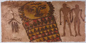AcheterWim Zurne - Zeefdruk op doek, Zon - Ingelijst (groot)? Enchérissez de 35!