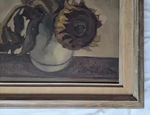 Kees Verhoeven - Zonnebloemen. Stilleven. kopen? Bied vanaf 59!