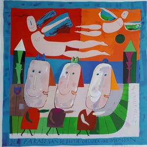 Wouter Stips - Wouter Stips: Parade van de beetje gelukkige mensen - Ingelijst - kleine oplage kopen? Bied vanaf 50!