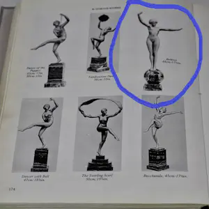 Maurice Guiraud-Rivière - Etling, Paris - 'Balance' - 48 cm - brons en onyx kopen? Bied vanaf 3200!