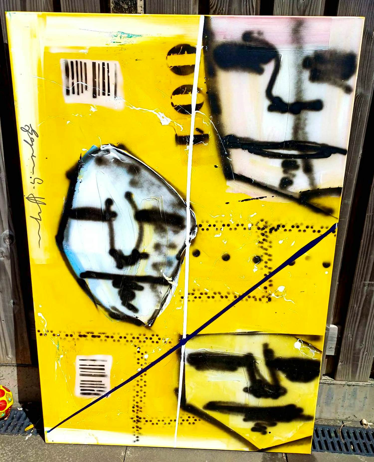 Espen Hagen - acryl op doek (groot werk!) kopen? Bied vanaf 499!