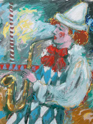 Annemarie de Groot - handgesigneerde zeefdruk | 'Circus' | 1993 kopen? Bied vanaf 1!