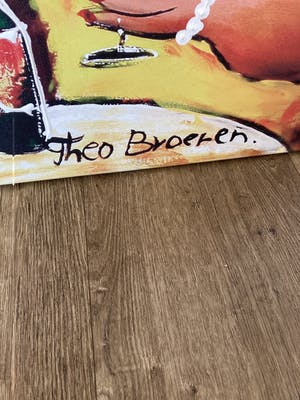 Theo Broeren - Glicée met acryl op doek ‘Feest ‘ ( ZEER GROOT ) kopen? Bied vanaf 110!