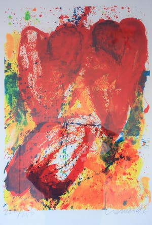 Jan Cremer - Groot werk: rode tulpen '92 kopen? Bied vanaf 300!