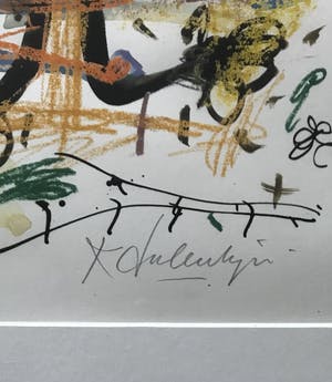 Kees Salentijn - Aquarel op papier / abstracte compositie kopen? Bied vanaf 1!