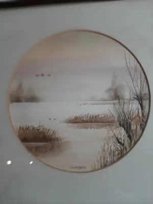 Albertus Wieringa - Litho, Landschap kopen? Bied vanaf 20!