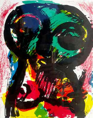 Eugene Brands - Dark child, litho (netjes ingelijst) verkocht voor € 250!