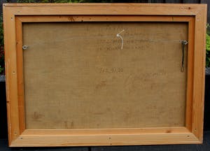 Henk van Vessem - Gouache: De regendruppels verstoren het beeld ik kwam te laat' kopen? Bied vanaf 350!