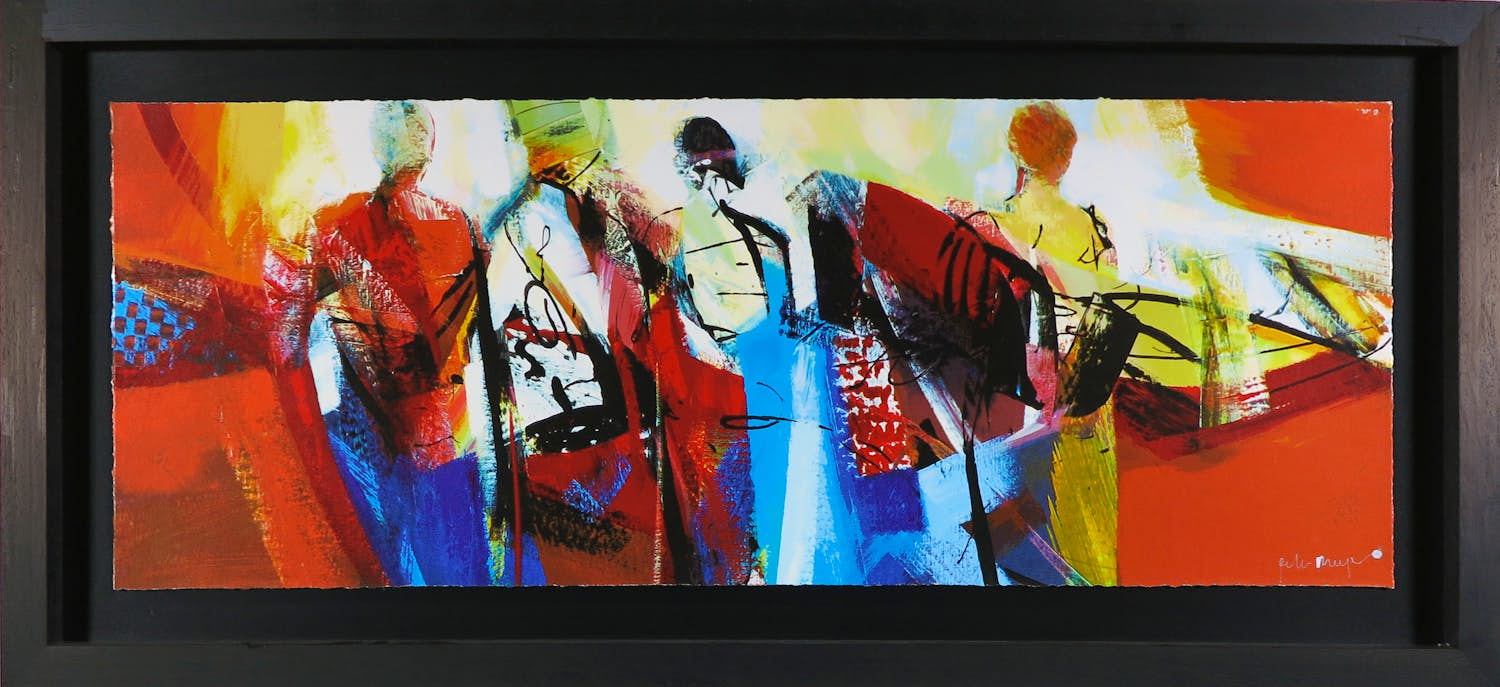 Peter Meijer - Zeefdruk op papier, Voorbije Passage - Ingelijst kopen? Bied vanaf 60!