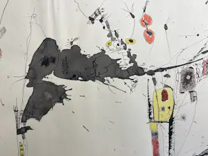 Wim de Haan - Abstracte compositie kopen? Bied vanaf 220!