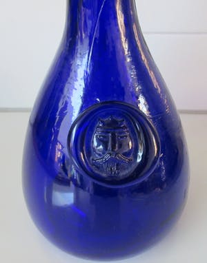 Holmegaard - Cobalt blauw Viking fles karaf ontwerp Ole Winther in 1955 kopen? Bied vanaf 36!