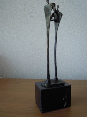 Corry Ammerlaan - Prachtige beeldje 2 personen "BEDANKT" kopen? Bied vanaf 45!