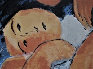 Gijs Stuyling - "voor Aatje Veldhoen" Groot gesigneerd Litho "Samen" kopen? Bied vanaf 20!