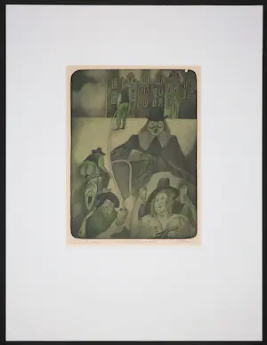 Adolf Born - Litho, Idioterie kopen? Bied vanaf 400!