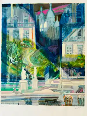 Paul Ambille - Lithographie « Le Sacré Cœur » verkauft für € 45!