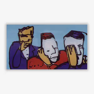 Herman Brood - Kleurenzeefdruk HOREN ZIEN en ZWIJGEN Handgesigneerd kopen? Bied vanaf 699!