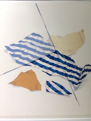Loes Huis in 't Veld - Gescheurd papier / Begin van destructie - Zeefdruk kopen? Bied vanaf 20!