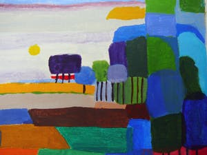 Niet of onleesbaar gesigneerd - L. de R. : Landschap -gouache- kopen? Bied vanaf 1!