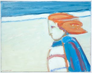 Paul Overhaus - Olieverf op doek, Door de wind - Ingelijst kopen? Bied vanaf 1!