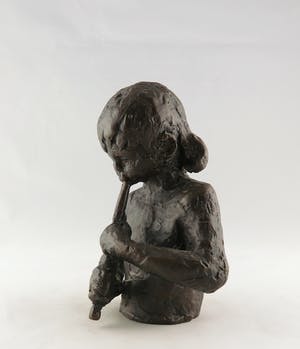 Bets van Wezel - Brons, Meisje met fluit kopen? Bied vanaf 150!