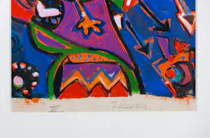 Gertie Janssen - Gouache en potlood op papier, Drieluik, I, II, III - Ingelijst kopen? Bied vanaf 100!
