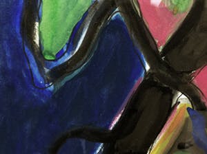 Gerard Schaperkotter - Landschap met boom - gemengde techniek, ingelijst kopen? Bied vanaf 10!