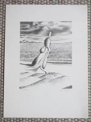 Joop Moesman - Windkracht Acht - Litho kopen? Bied vanaf 140!