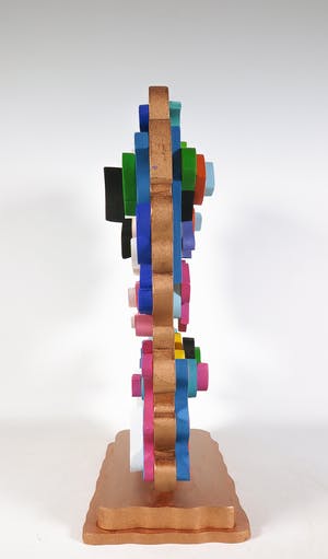 Roja Ting - Tweezijdig beschilderd houten sculptuur kopen? Bied vanaf 350!