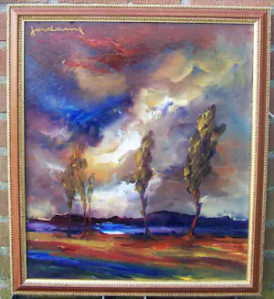 Leo Jordaens - Sfeervol landschap kopen? Bied vanaf 100!