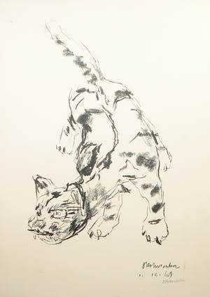 Oskar Kokoschka - Litho, Zonder titel - Ingelijst kopen? Bied vanaf 1!