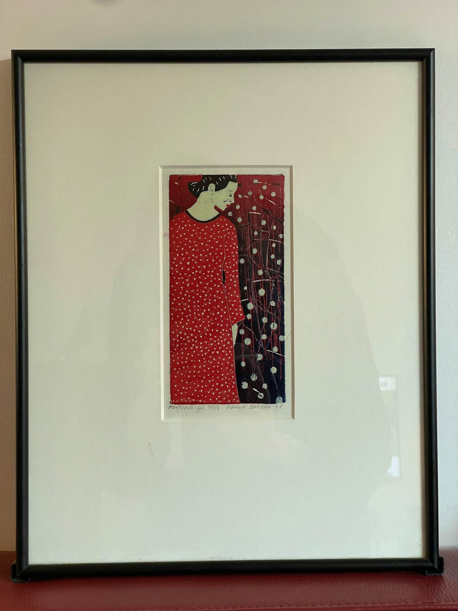 Dianne Bakker - Houtsnede - Vrouw in Kimono kopen? Bied vanaf 85!