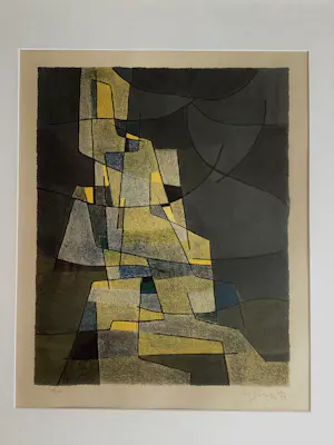 Gustave Singier - Lithografie - in lijst kopen? Bied vanaf 250!