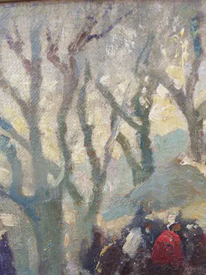 Willem Knip - Winters tafereel. kopen? Bied vanaf 200!