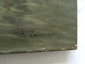 Adrianus Zuiderwijk - Olieverf op doek , Havengezicht, Rotterdam? – 60 x 80 cm kopen? Bied vanaf 50!