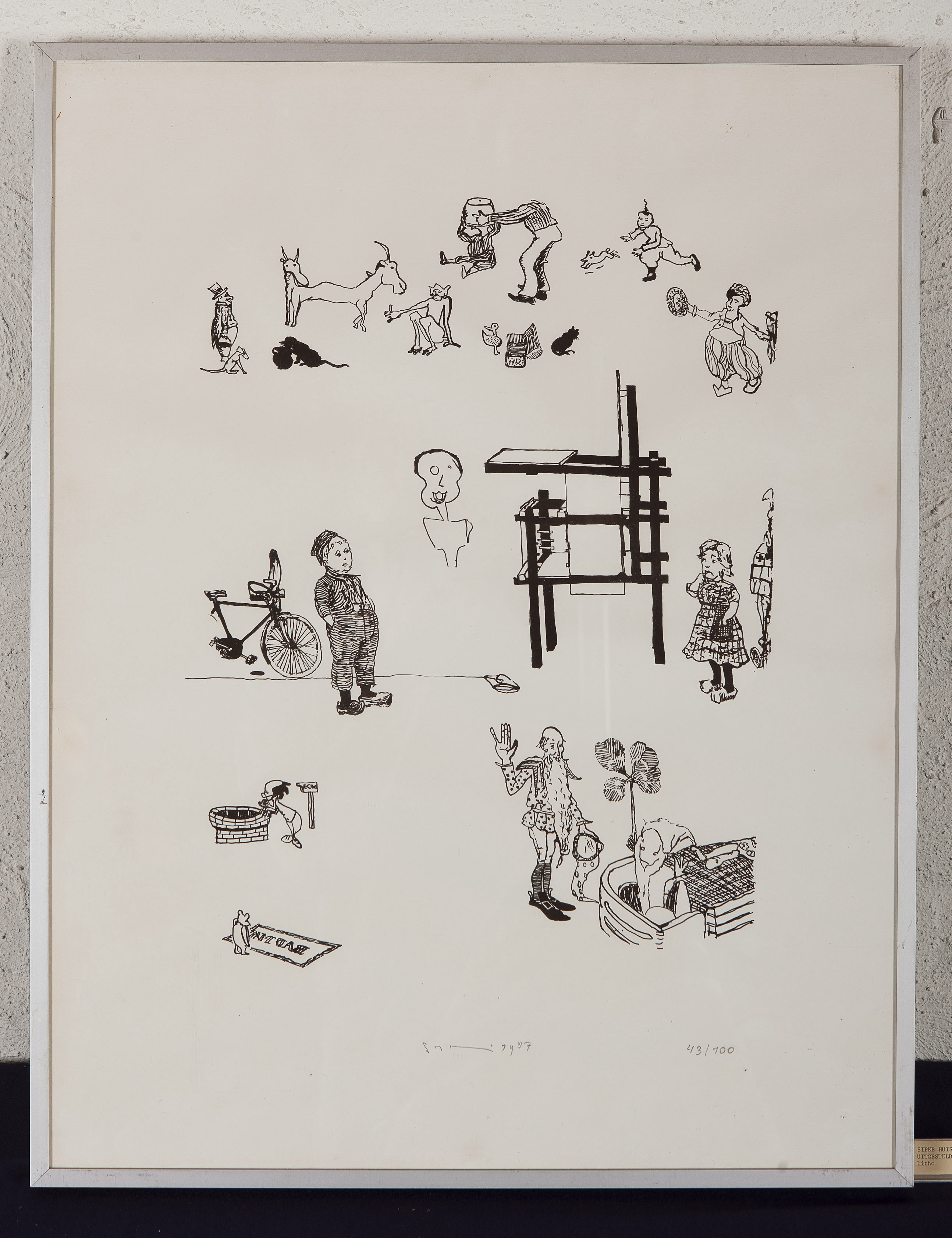 Sipke Huismans - Uitgesteld zelfportret - Litho - 1987 - 43/100 - gesigneerd kopen? Bied vanaf 15!