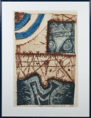 Kees Okx - Kleurenets, Magisch vierkant - Ingelijst kopen? Bied vanaf 60!