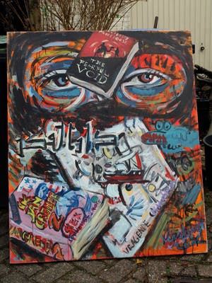 Peter Klashorst - Acrylverf op doek , “Ik Jan Cremer” - 120 x 100 cm – 2002 kopen? Bied vanaf 425!