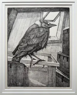 Chris Le Roy - Litho van een jonge Kauw kaufen? Bieten Sie von 40!