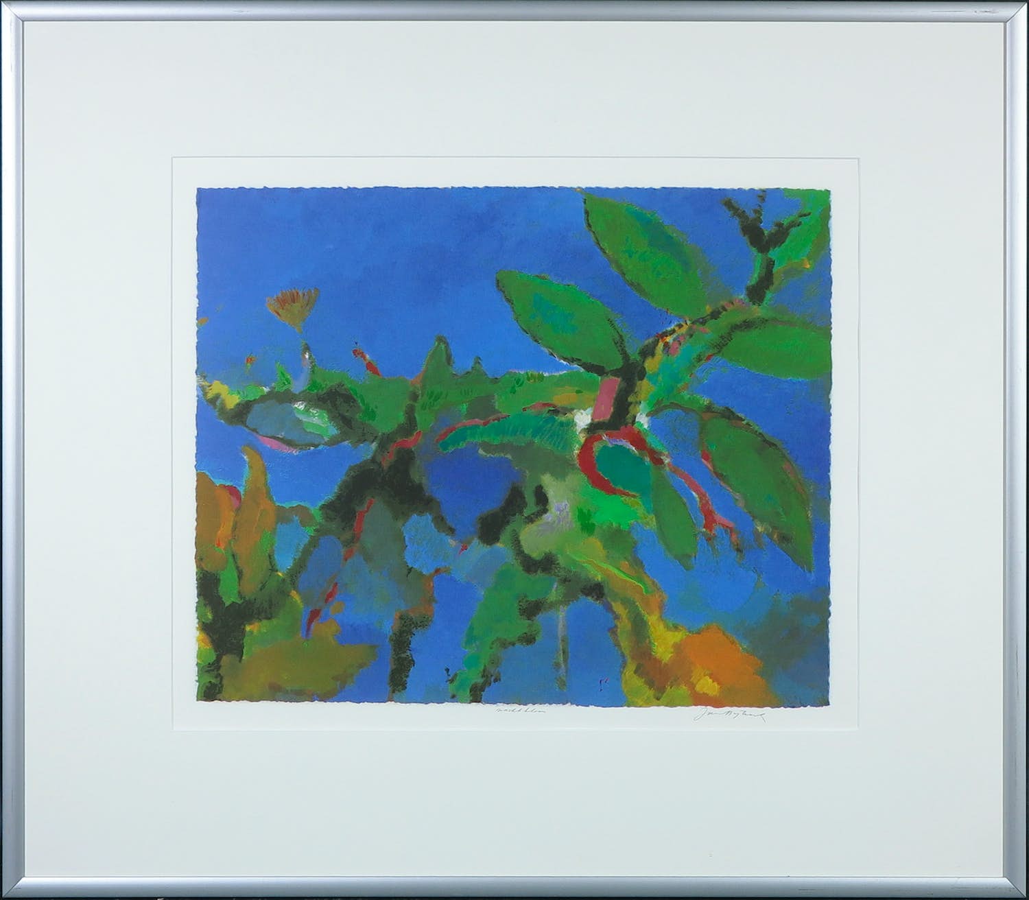 Niet of onleesbaar gesigneerd - Offset, Nachtbloem - Ingelijst kopen? Bied vanaf 1!