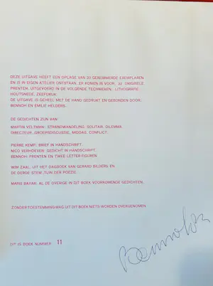 Benno Helders - Kunstenaarsboek (met Pierre Kemp e.a.) kopen? Bied vanaf 50!