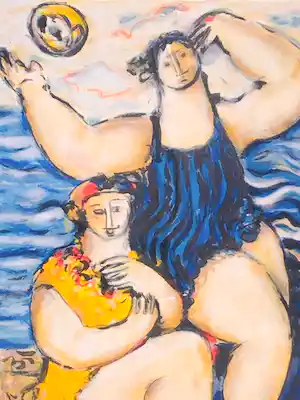 Willem Janssen - Dagje aan zee met lijst! verkauft für € 178!