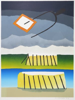 Harrie Gerritz - Gouache, Het bericht van de naderende bui kopen? Bied vanaf 100!