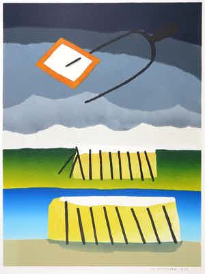 Harrie Gerritz - Gouache, Het bericht van de naderende bui verkocht voor € 100!