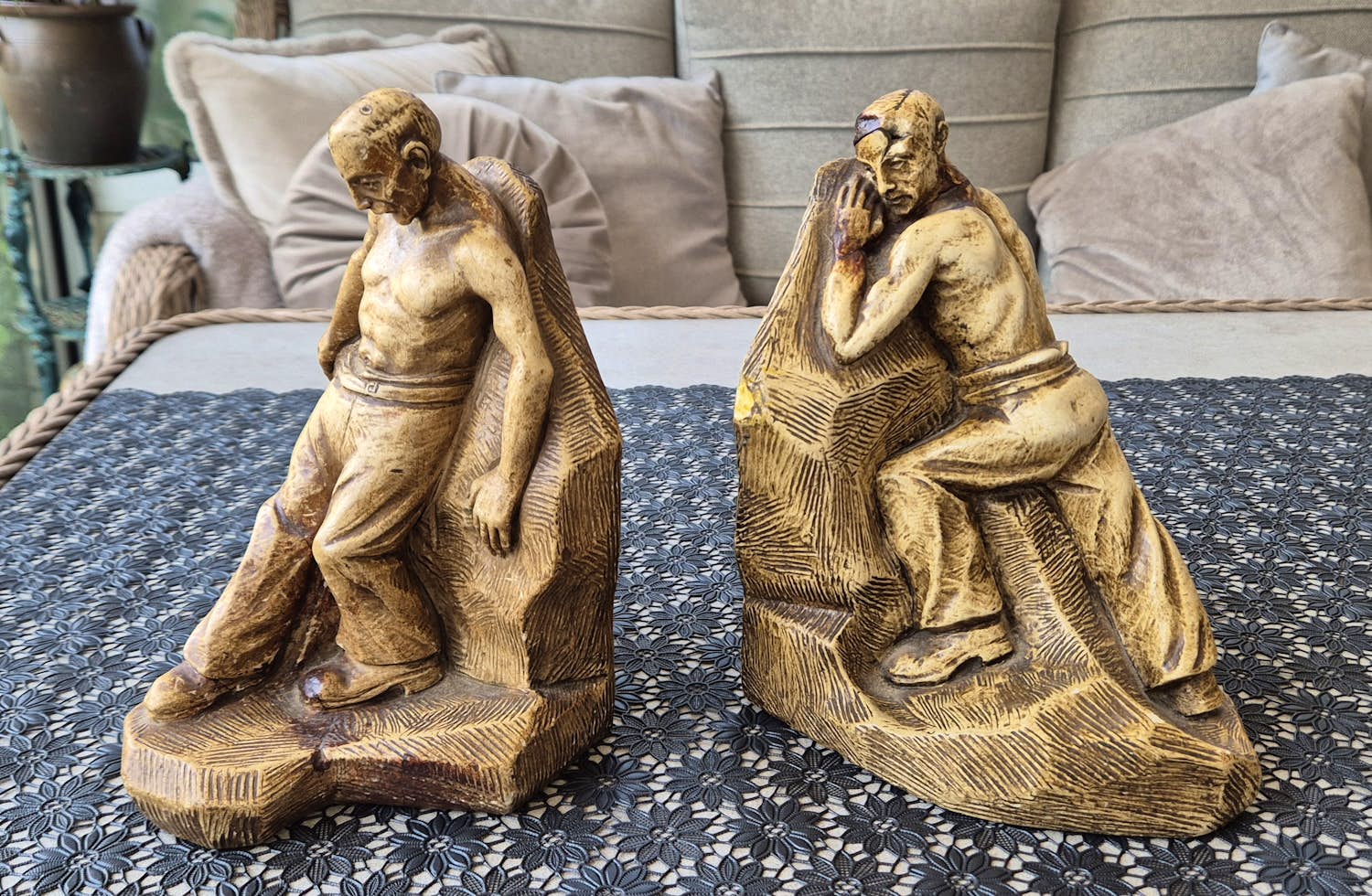 Eduard Antheunis - Boeksteunen zeldzame set kopen? Bied vanaf 50!