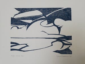 Paul Overhaus - 2 grote linosnedes kopen? Bied vanaf 1!